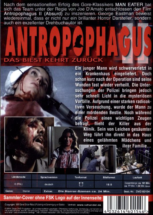 Produktbild: Antropophagous II - Das Biest kehrt zur&uuml;ck
