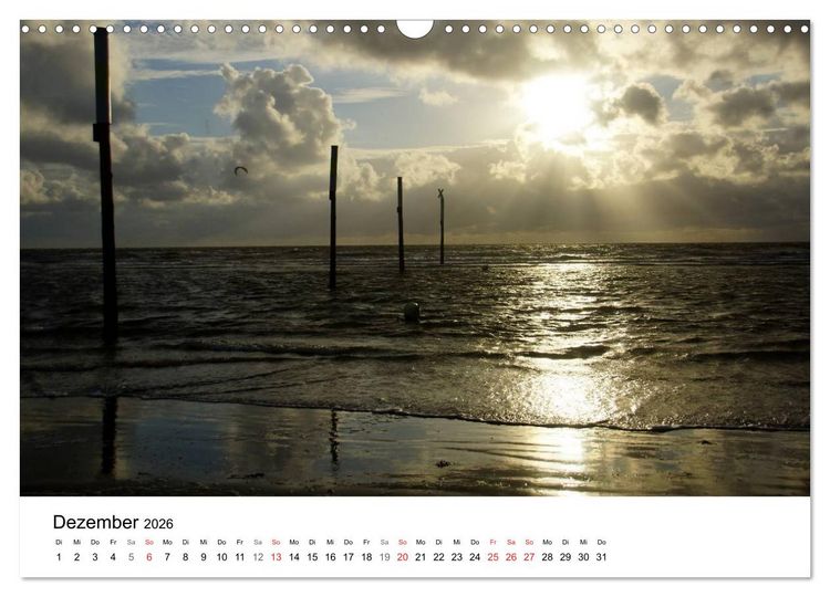 Produktbild: St. Peter Ording 2026 (Wandkalender 2026 DIN A3 quer), CALVENDO Monatskalender