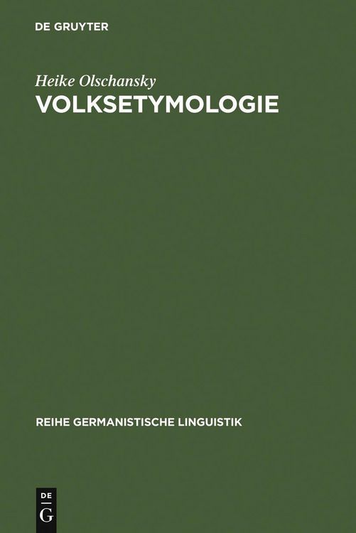Produktbild: Volksetymologie