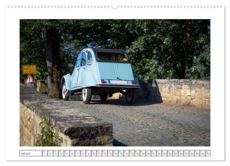 Produktbild: 2CV Pauline (hochwertiger Premium Wandkalender 2027 DIN A2 quer), Kunstdruck in Hochglanz