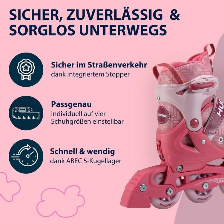 Produktbild: HUDORA 28244 - Inline Skates, Mia 2.0, pixie, Gr. 29-32