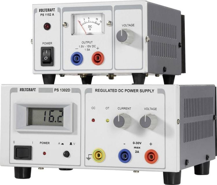 Produktbild: VOLTCRAFT PS-1302 D Labornetzger&auml;t, einstellbar 0 - 30 V/DC 0 - 2 A 60 W Anzahl Ausg&auml;nge 1 x