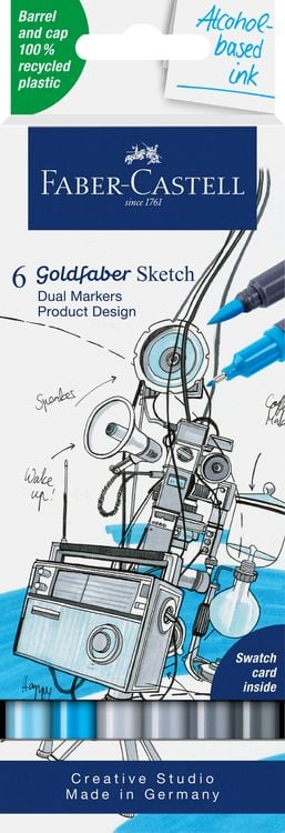 Produktbild: Faber-Castell Goldfaber Sketch Marker Produktdesign 6er Set