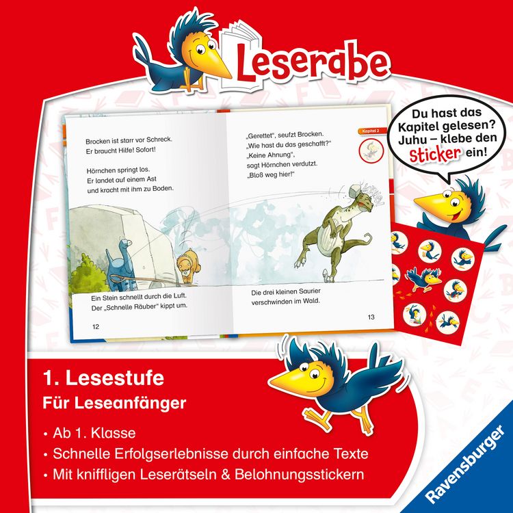 Produktbild: Leserabe 1. Lesestufe - Eine Falle f&uuml;r den T-Rex