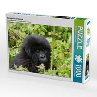 Produktbild: CALVENDO Puzzle Berggorilla in Ruanda | 1000 Teile Lege-Gr&ouml;&szlig;e 64x48cm Foto-Puzzle f&uuml;r gl&uuml;ckliche Stunden