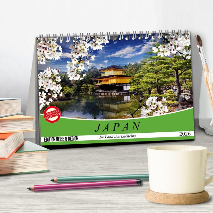Produktbild: Japan. Im Land des L&auml;chelns (Tischkalender 2026 DIN A5 quer), CALVENDO Monatskalender