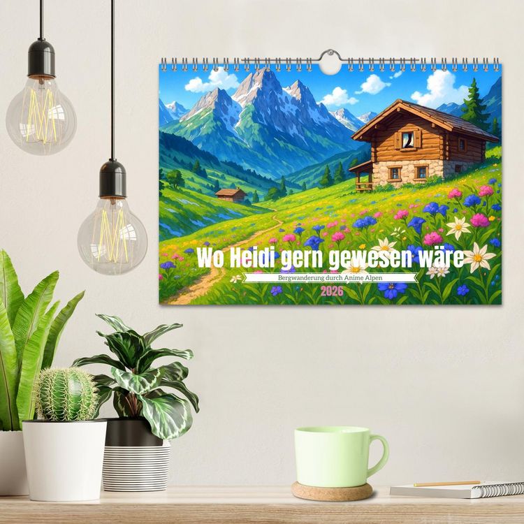 Produktbild: Wo Heidi gern gewesen w&auml;re (Wandkalender 2026 DIN A4 quer), CALVENDO Monatskalender