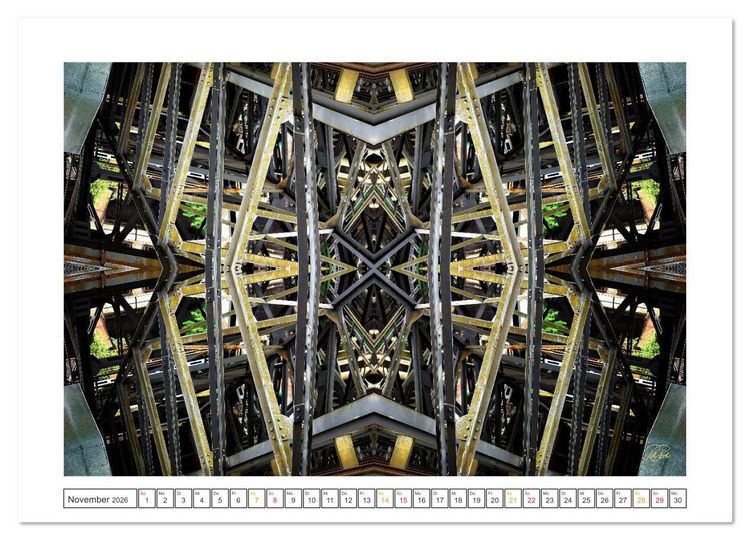 Produktbild: Faszination Spiegelung - Industrie und Technik (Wandkalender 2026 DIN A4 quer), CALVENDO Monatskalender