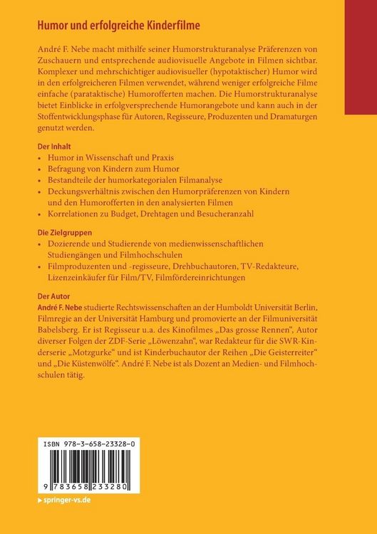 Produktbild: Humor und erfolgreiche Kinderfilme