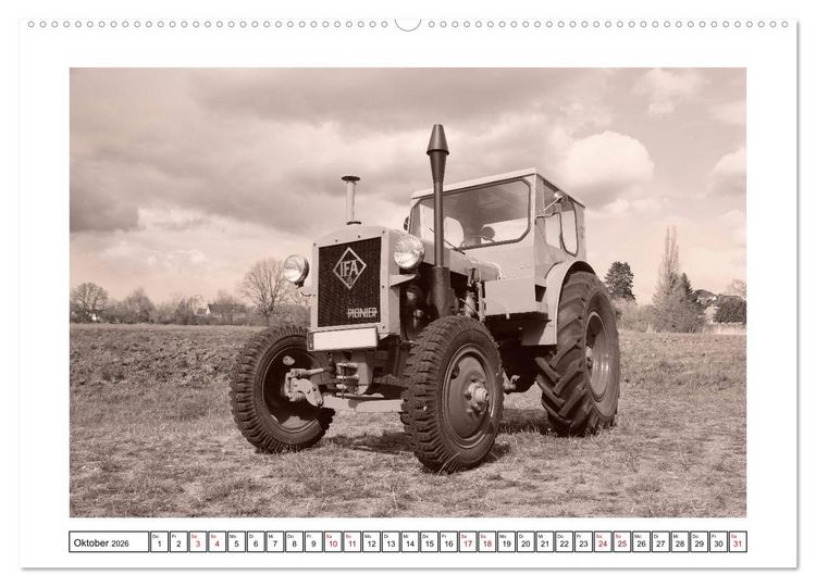 Produktbild: Von Lanz Bulldog bis Hanomag Traktor - Klassiker 1926 - 1975 (Wandkalender 2026 DIN A2 quer), CALVENDO Monatskalender