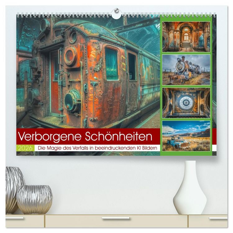Produktbild: Verborgene Sch&ouml;nheiten (hochwertiger Premium Wandkalender 2026 DIN A2 quer), Kunstdruck in Hochglanz