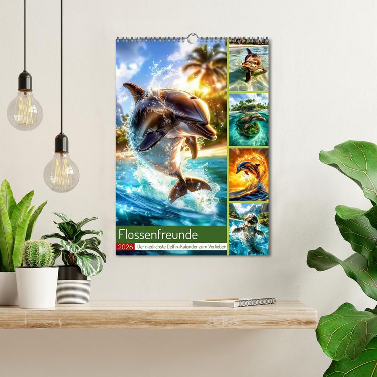 Produktbild: Flossenfreunde (Wandkalender 2026 DIN A3 hoch), CALVENDO Monatskalender