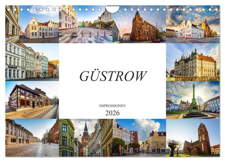 Produktbild: G&uuml;strow Impressionen (Wandkalender 2026 DIN A4 quer), CALVENDO Monatskalender
