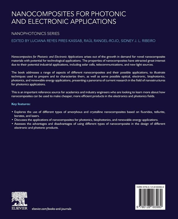 Produktbild: Nanocomposites for Photonics and Electronics Applications