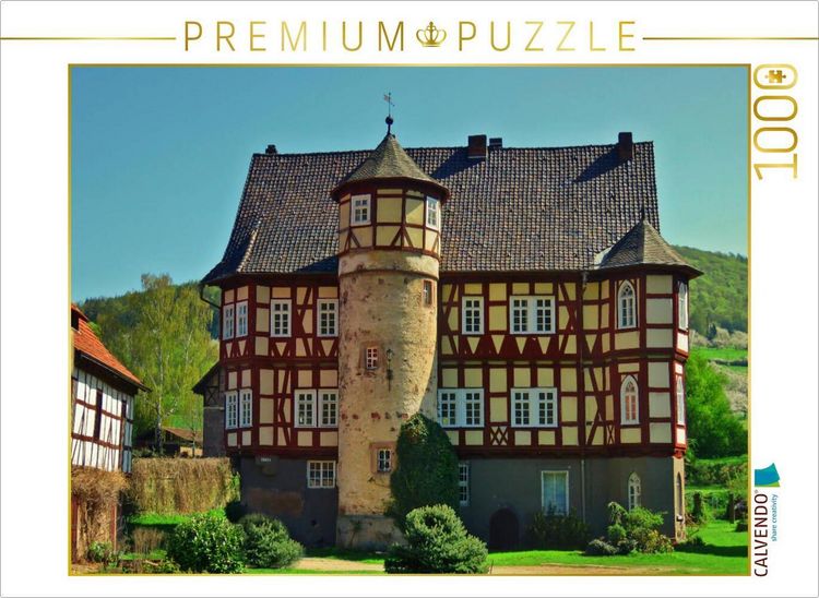 Produktbild: CALVENDO Puzzle Rittergut Werleshausen | 1000 Teile Lege-Gr&ouml;&szlig;e 64x48cm Foto-Puzzle f&uuml;r gl&uuml;ckliche Stunden