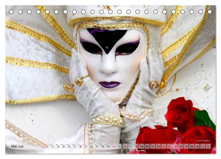Produktbild: Magie der Masken (Tischkalender 2026 DIN A5 quer), CALVENDO Monatskalender