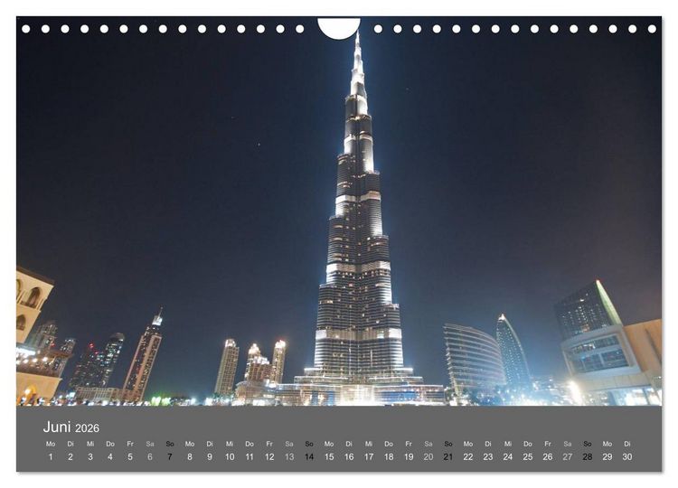 Produktbild: Dubai (Wandkalender 2026 DIN A4 quer), CALVENDO Monatskalender