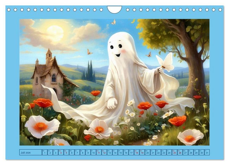 Produktbild: Korbinian, der kleine Geist (Wandkalender 2026 DIN A4 quer), CALVENDO Monatskalender