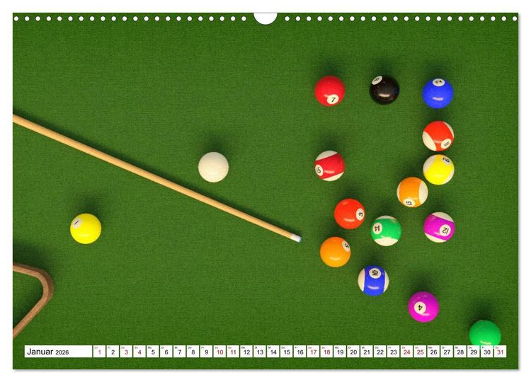 Produktbild: Indoor Aktivit&auml;ten. Billard, Darts und Bowling. Impressionen (Wandkalender 2026 DIN A3 quer), CALVENDO Monatskalender