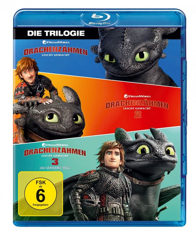 Produktbild: Drachenz&auml;hmen leicht gemacht 1 - 3 Movie Collection [3 BRs]