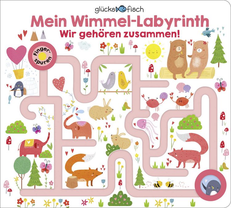 Produktbild: Gl&uuml;cksfisch: Mein Wimmel-Labyrinth: Wir geh&ouml;ren zusammen!