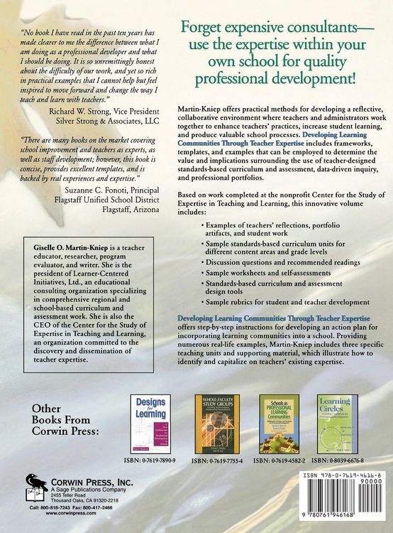 Produktbild: Developing Learning Communities Through Teacher Expertise