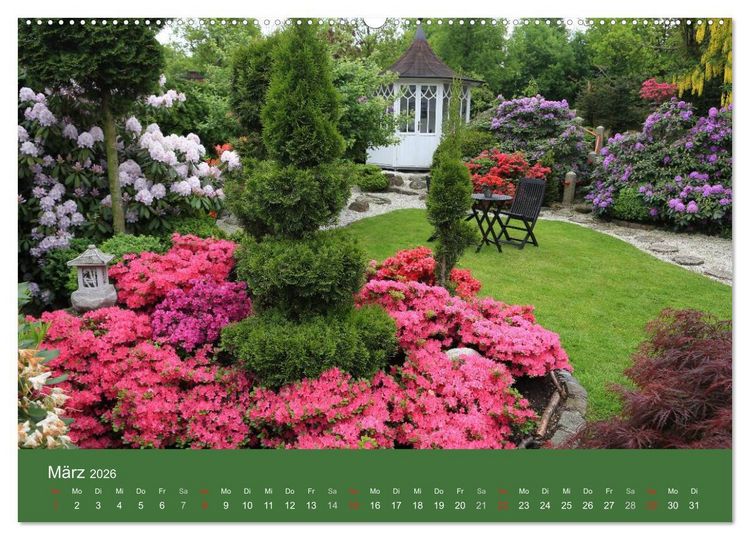Produktbild: G&auml;rten in Westfalen &ouml;ffnen ihre Pforten (hochwertiger Premium Wandkalender 2026 DIN A2 quer), Kunstdruck in Hochglanz
