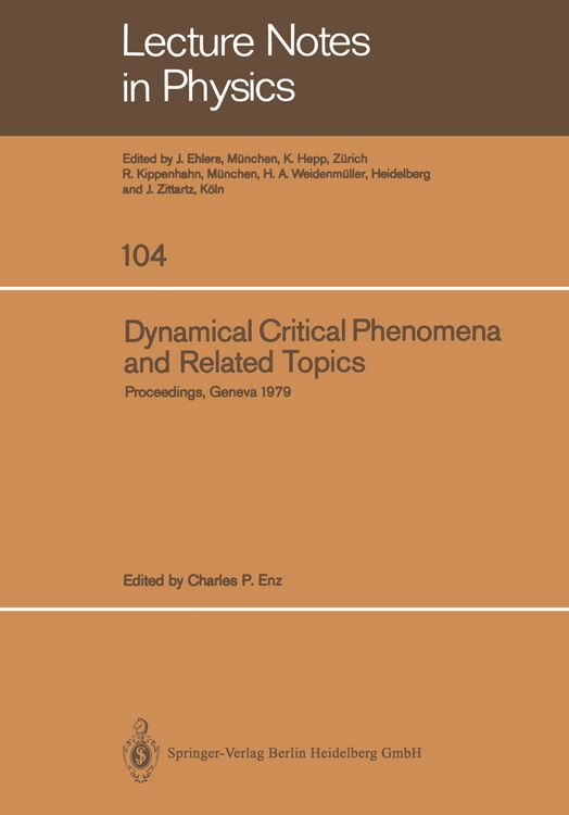 Produktbild: Dynamical Critical Phenomena and Related Topics