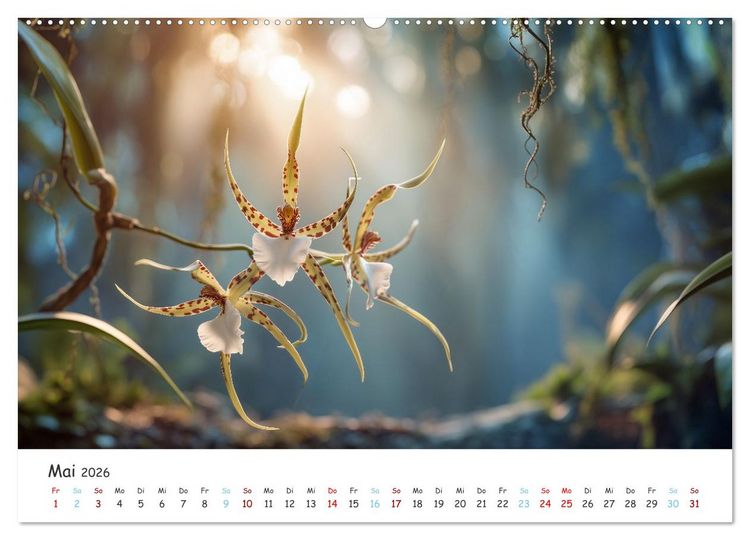 Produktbild: Im Schatten der Orchidee (Wandkalender 2026 DIN A2 quer), CALVENDO Monatskalender