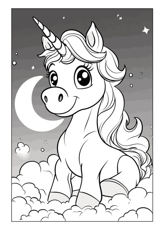 Produktbild: Einhorn Malbuch