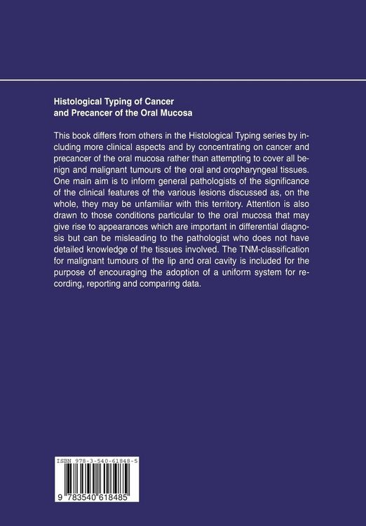 Produktbild: Histological Typing of Cancer and Precancer of the Oral Mucosa