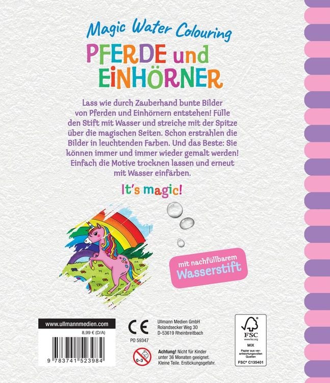 Produktbild: Magic Water Colouring - Pferde und Einh&ouml;rner