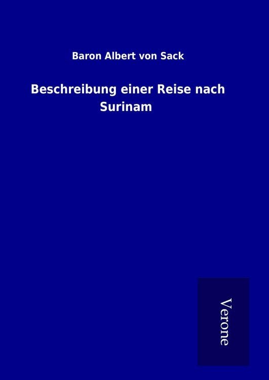 Produktbild: Beschreibung einer Reise nach Surinam