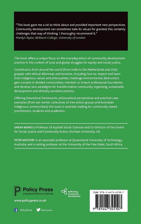 Produktbild: Ethics, Equity and Community Development