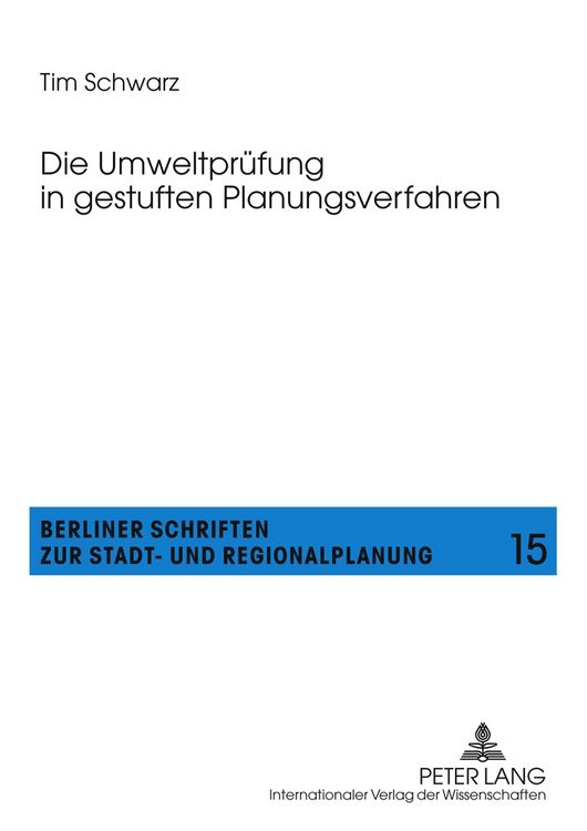 Produktbild: Die Umweltpr&uuml;fung in gestuften Planungsverfahren
