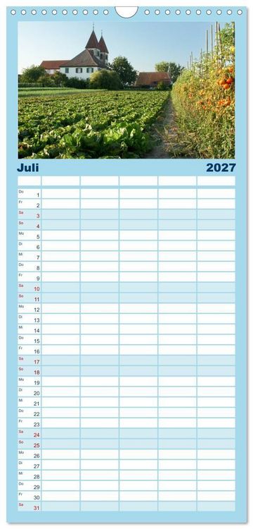 Produktbild: Familienplaner 2027 - Ein Jahr am BODENSEE mit 5 Spalten (Wandkalender, 21 x 45 cm) CALVENDO