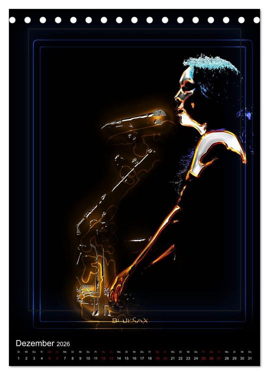 Produktbild: Jazz Ewig (Tischkalender 2026 DIN A5 hoch), CALVENDO Monatskalender