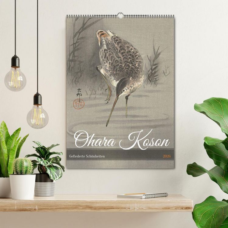 Produktbild: Ohara Koson - Gefiederte Sch&ouml;nheiten (Wandkalender 2026 DIN A2 hoch), CALVENDO Monatskalender