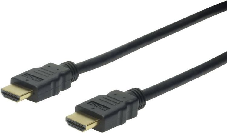 Produktbild: Digitus HDMI Anschlusskabel HDMI-A Stecker, HDMI-A Stecker 5.00 m Schwarz AK-330107-050-S Audio Return Channel, vergoldete Steckkontakte HDMI-Kabel