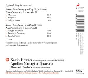 Produktbild: Klavierkonzerte Opp.21 & 11