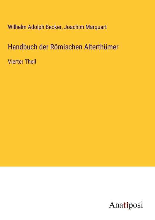 Produktbild: Handbuch der R&ouml;mischen Alterth&uuml;mer