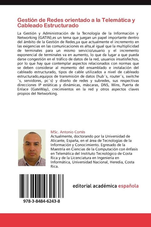 Produktbild: Gesti&oacute;n de Redes orientado a la Telem&aacute;tica y Cableado Estructurado