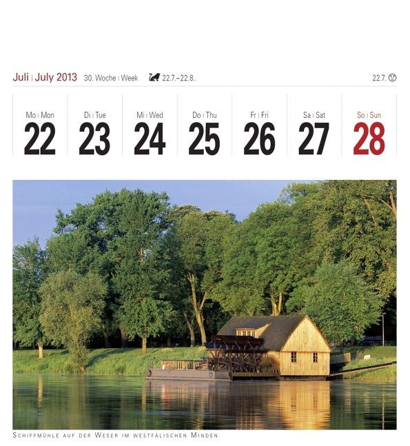 Produktbild: Oasen der Stille 2013. Postkartenkalender