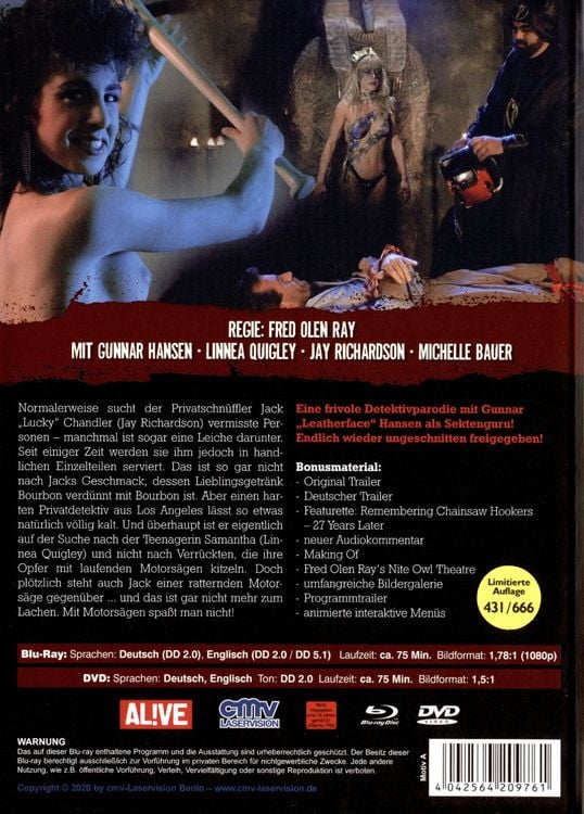 Produktbild: Hollywood Chainsaw Hookers - Mediabook - Cover A - Lenticular Cover - Limited Edition (+ DVD)