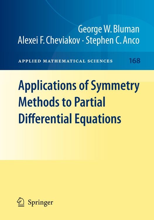 Produktbild: Applications of Symmetry Methods to Partial Differential Equations