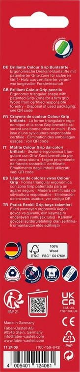 Produktbild: Faber-Castell Buntstifte Colour Grip, 6er Set