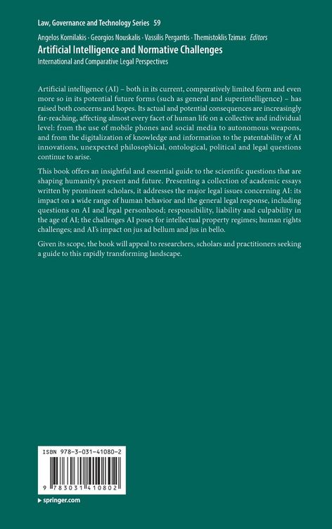 Produktbild: Artificial Intelligence and Normative Challenges