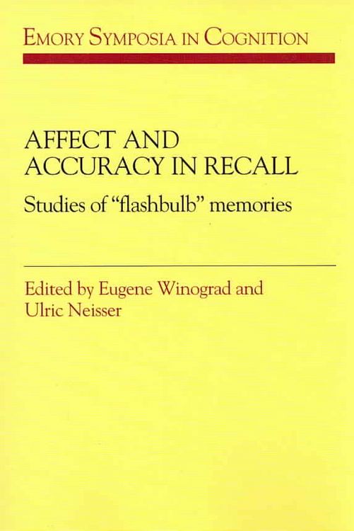 Produktbild: Affect and Accuracy in Recall