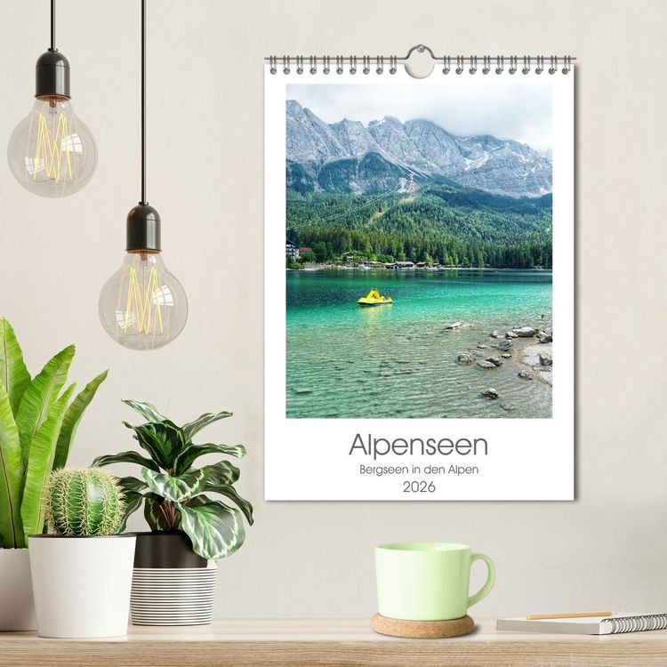 Produktbild: Alpenseen (Wandkalender 2026 DIN A4 hoch), CALVENDO Monatskalender