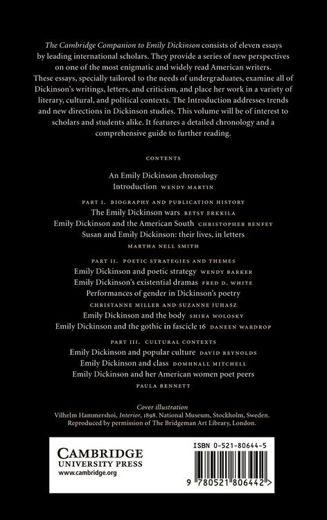 Produktbild: The Cambridge Companion to Emily Dickinson
